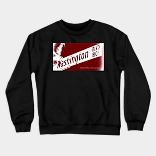 Washington Boulevard, Pasadena, California by Mistah Wilson Crewneck Sweatshirt